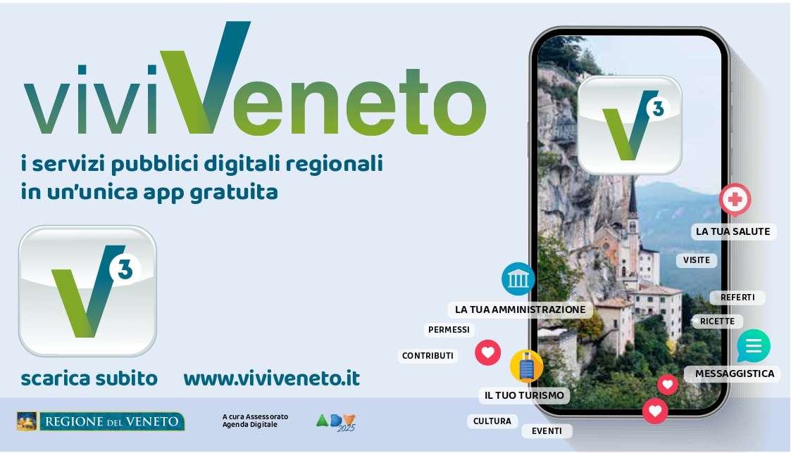  - Immagine relativa al progetto "Super App viviVeneto, in 72 ore oltre 50mila download"