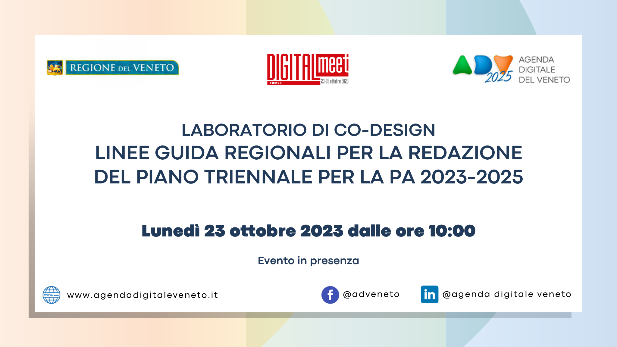 Immagine relativa a Evento in presenza