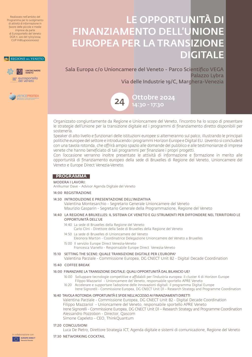 Immagine relativa a Programma Evento 