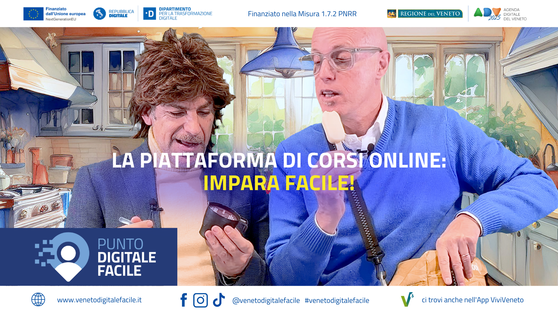  - Immagine relativa al progetto "Impara FACILE: rilasciata la piattaforma gratuita di e-learning della Regione del Veneto."
