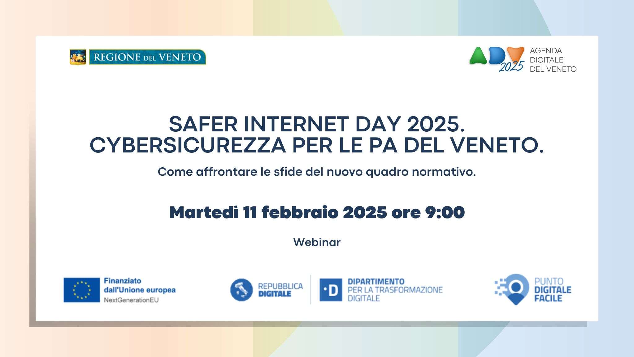  - Immagine relativa al progetto "Safer Internet Day 2025.  Cybersicurezza per le PA del Veneto. Come affrontare le sfide del nuovo quadro normativo."