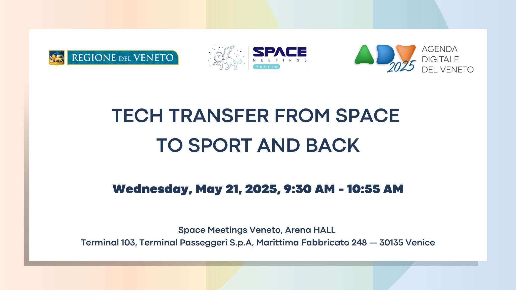  - Immagine relativa al progetto "Tech Transfer from Space to Sport and Back"