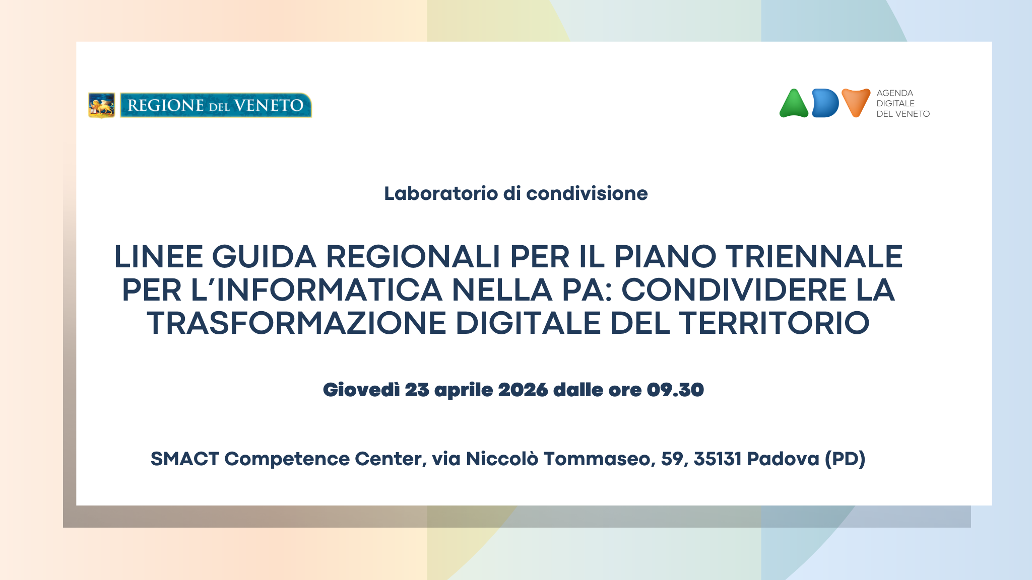  - Immagine relativa al progetto "Condividere la trasformazione digitale del territorio"